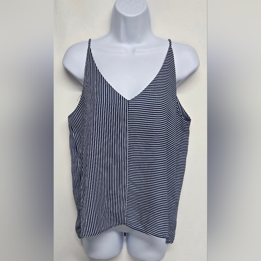 BP Striped Spaghetti Straps Top Silky Smooth Flowy Cami M